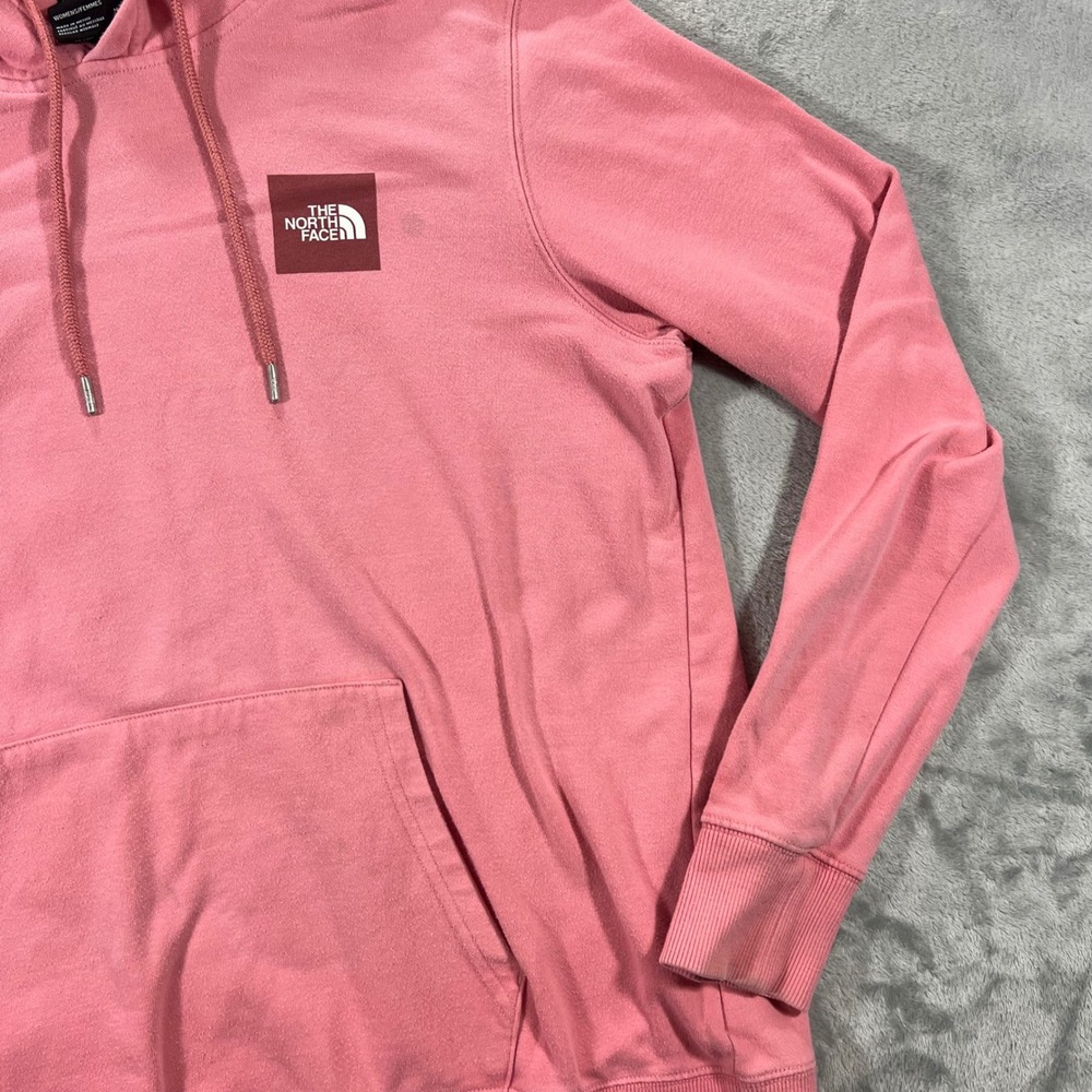The North Face Hoodie Womens Size M Pink Pullover Box Logo A4M4N - Picture 10 of 16